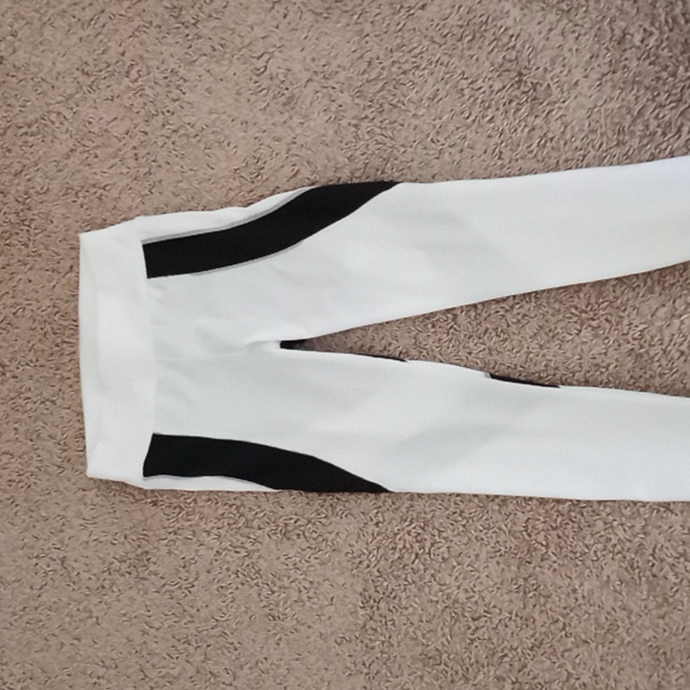 White workout pants, Small